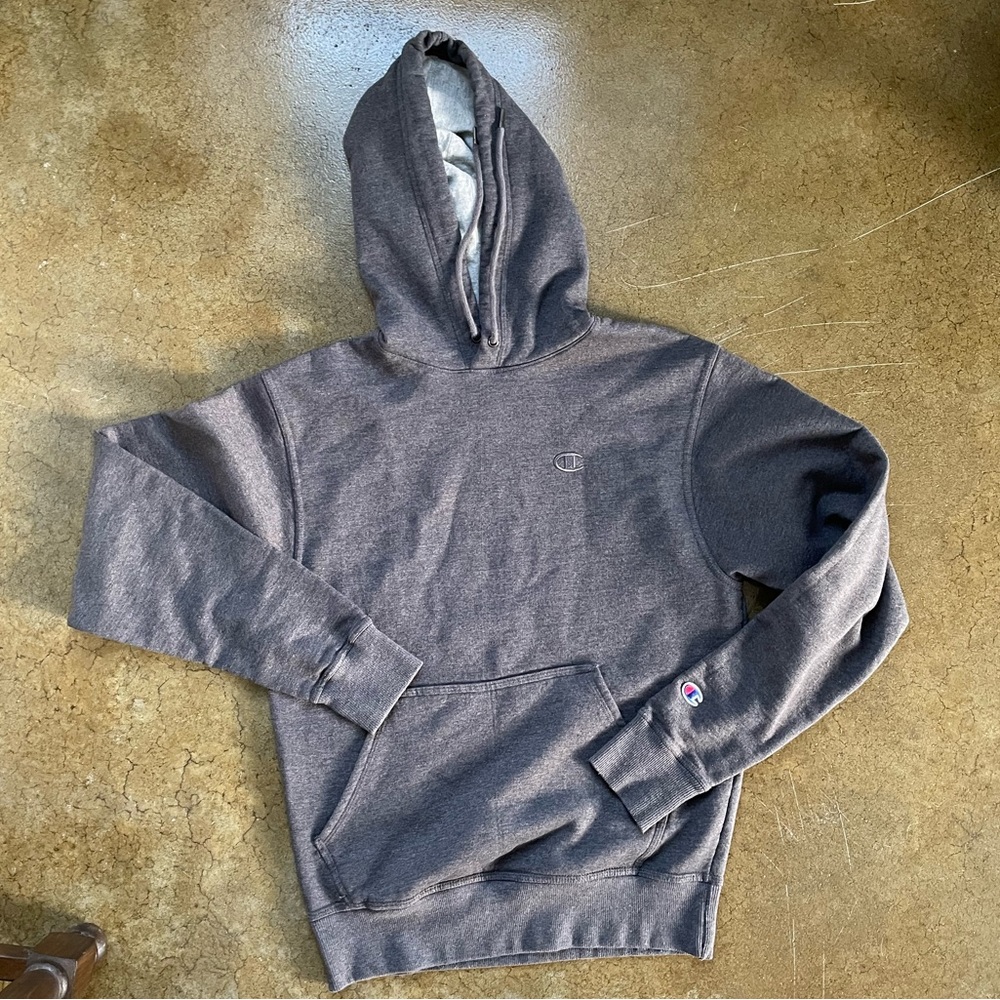 Champion sweatshirt hoodie dark gray kangaroo pocket small